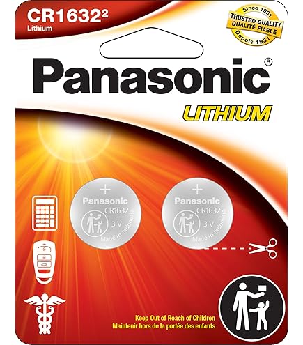 Panasonic - チートリン 1 Cell of Panasonic CR2412 2412 Lithium (LiMNO2) Coin Cell
